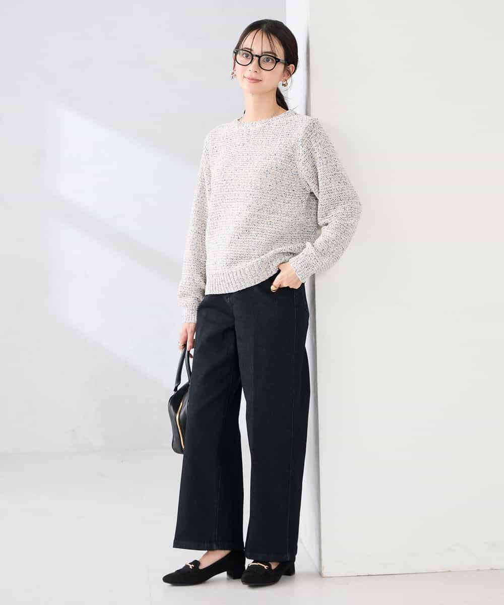 K2FDD14054 a.v.v(アー・ヴェ・ヴェ) ミックスヤーンニット ライトブルー