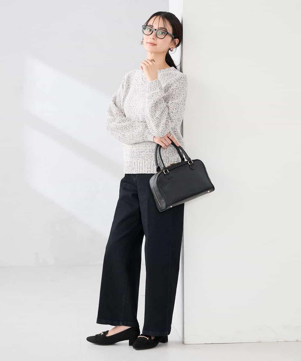 K2FDD14054 a.v.v(アー・ヴェ・ヴェ) ミックスヤーンニット ライトブルー