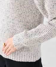 K2FDD14054 a.v.v(アー・ヴェ・ヴェ) ミックスヤーンニット ライトブルー