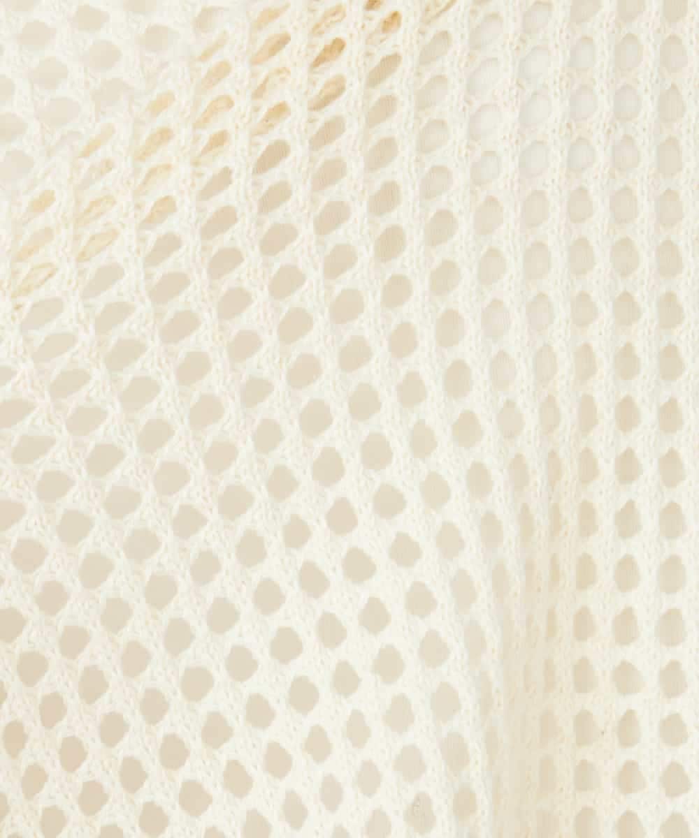 K2FDD21049 a.v.v(アー・ヴェ・ヴェ) 襟付きメッシュニット グリーン