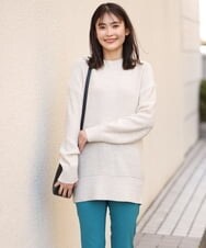 K2FDS03054 a.v.v(アー・ヴェ・ヴェ) メランジテープヤーンニット アイボリー