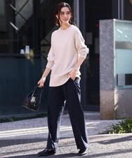 K2FDS03054 a.v.v(アー・ヴェ・ヴェ) メランジテープヤーンニット アイボリー