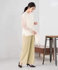 K2FED03044 a.v.v(アー・ヴェ・ヴェ) アラン柄ハイネックベスト ネイビー