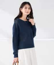 K2FED05049 a.v.v(アー・ヴェ・ヴェ) メッシュボーダーニット レッド