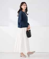 K2FED05049 a.v.v(アー・ヴェ・ヴェ) メッシュボーダーニット レッド