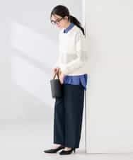 K2FED05049 a.v.v(アー・ヴェ・ヴェ) メッシュボーダーニット レッド