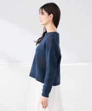 K2FED05049 a.v.v(アー・ヴェ・ヴェ) メッシュボーダーニット レッド