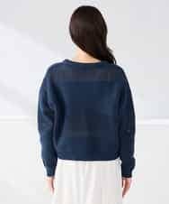 K2FED05049 a.v.v(アー・ヴェ・ヴェ) メッシュボーダーニット レッド