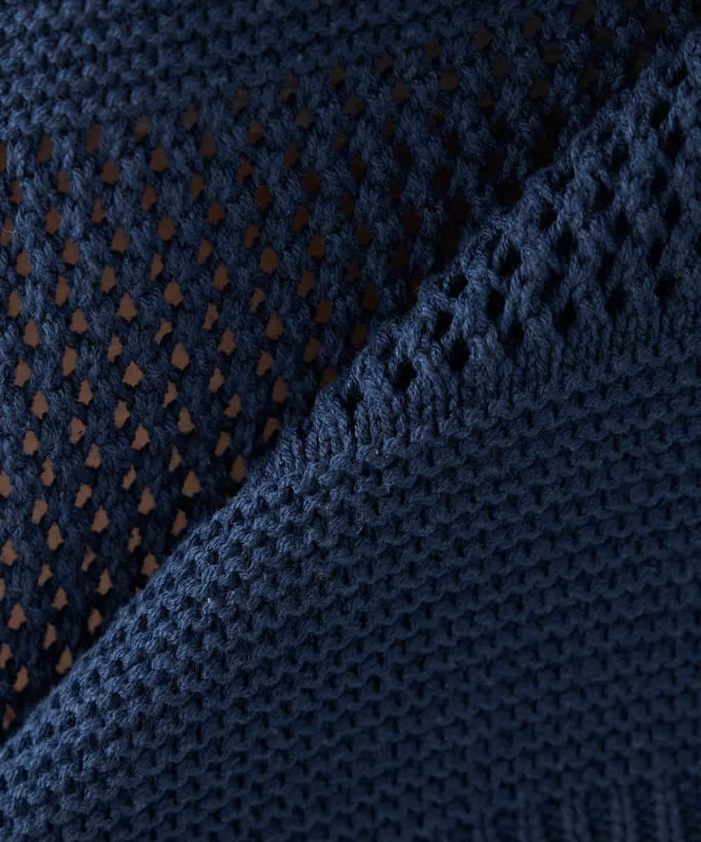 K2FED05049 a.v.v(アー・ヴェ・ヴェ) メッシュボーダーニット レッド