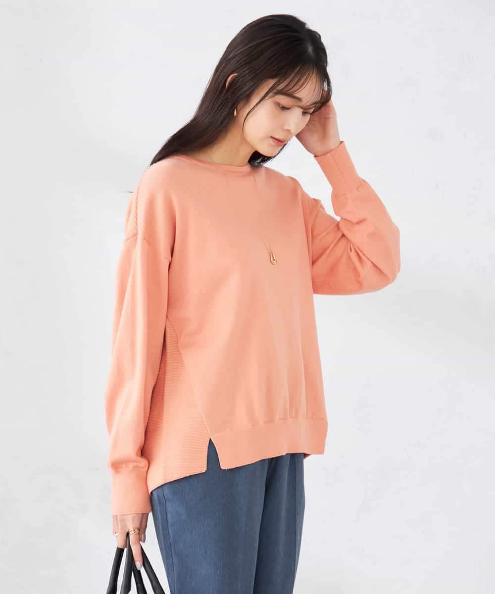 K2FED09049 a.v.v(アー・ヴェ・ヴェ) イレヘムガーターチュニックニット オレンジ