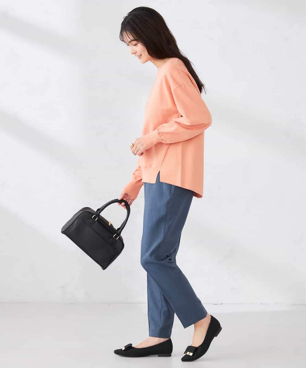 K2FED09049 a.v.v(アー・ヴェ・ヴェ) イレヘムガーターチュニックニット オレンジ