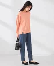 K2FED09049 a.v.v(アー・ヴェ・ヴェ) イレヘムガーターチュニックニット オレンジ