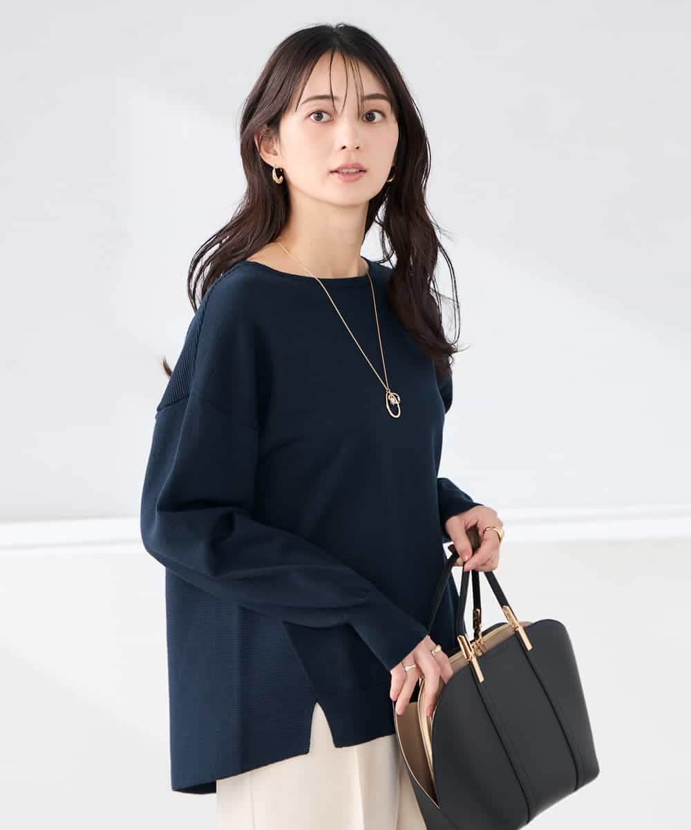 K2FED09049 a.v.v(アー・ヴェ・ヴェ) イレヘムガーターチュニックニット オレンジ