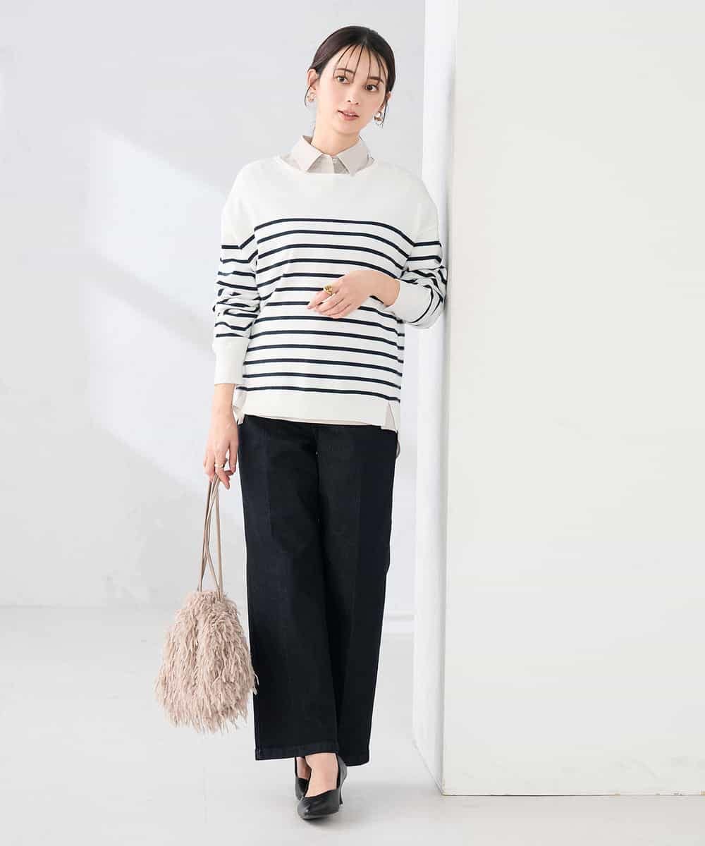 K2FED09049 a.v.v(アー・ヴェ・ヴェ) イレヘムガーターチュニックニット オレンジ