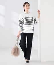 K2FED09049 a.v.v(アー・ヴェ・ヴェ) イレヘムガーターチュニックニット オレンジ