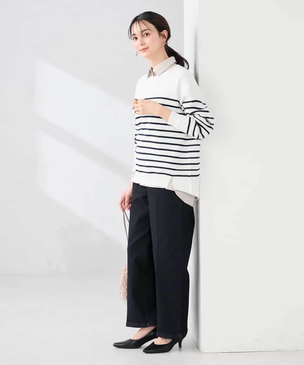 K2FED09049 a.v.v(アー・ヴェ・ヴェ) イレヘムガーターチュニックニット オレンジ