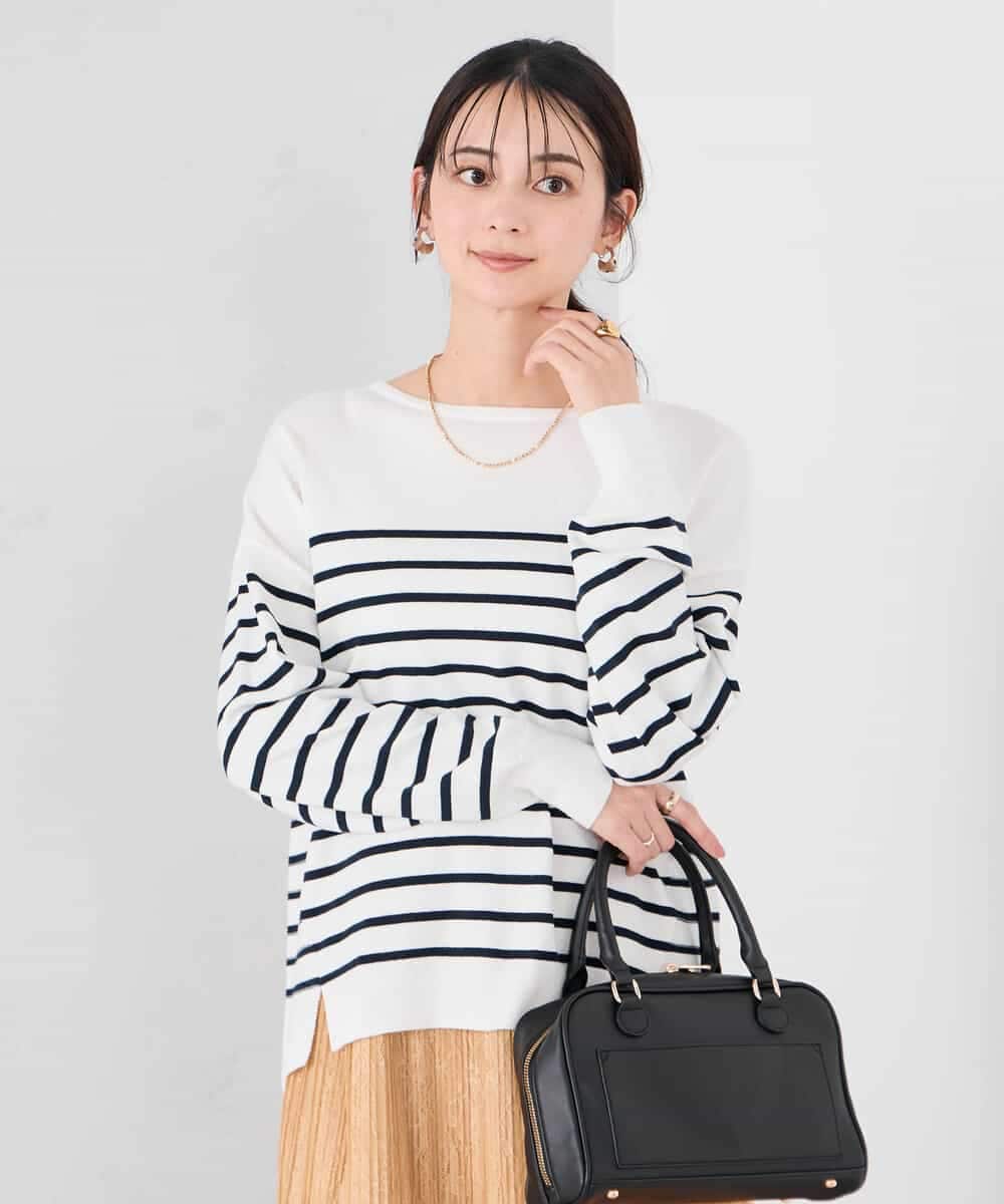 K2FED09049 a.v.v(アー・ヴェ・ヴェ) イレヘムガーターチュニックニット オレンジ