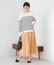 K2FED09049 a.v.v(アー・ヴェ・ヴェ) イレヘムガーターチュニックニット オレンジ