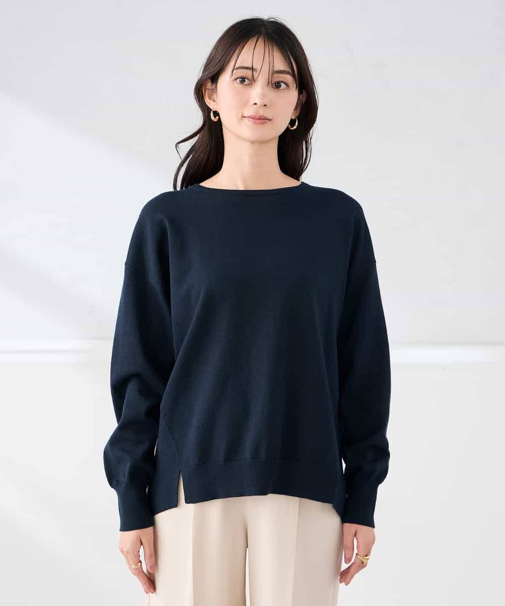 K2FED09049 a.v.v(アー・ヴェ・ヴェ) イレヘムガーターチュニックニット オレンジ