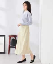 K2FED10049 a.v.v(アー・ヴェ・ヴェ) 【2WAY】レース衿付ニットプルオーバー ネイビー