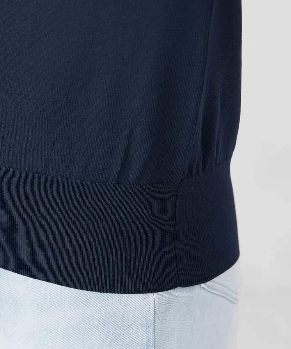 K2FED11044 a.v.v(アー・ヴェ・ヴェ) 【洗える/UVカット】ボートネック袖タックニット コーラルピンク