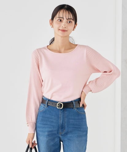 K2FED12044 a.v.v プリーツスリーブニット