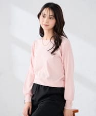 K2FED12044 a.v.v(アー・ヴェ・ヴェ) プリーツスリーブニット ピンク