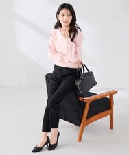 K2FED12044 a.v.v(アー・ヴェ・ヴェ) プリーツスリーブニット ピンク