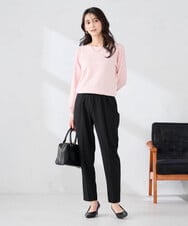 K2FED12044 a.v.v(アー・ヴェ・ヴェ) プリーツスリーブニット ピンク