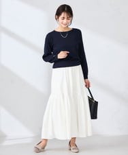 K2FED12044 a.v.v(アー・ヴェ・ヴェ) プリーツスリーブニット ピンク