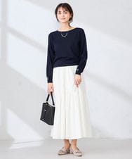 K2FED12044 a.v.v(アー・ヴェ・ヴェ) プリーツスリーブニット ピンク