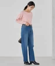 K2FED12044 a.v.v(アー・ヴェ・ヴェ) プリーツスリーブニット ピンク