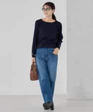 K2FED12044 a.v.v(アー・ヴェ・ヴェ) プリーツスリーブニット ピンク