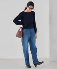 K2FED12044 a.v.v(アー・ヴェ・ヴェ) プリーツスリーブニット ピンク