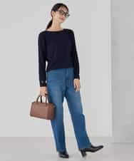 K2FED12044 a.v.v(アー・ヴェ・ヴェ) プリーツスリーブニット ピンク