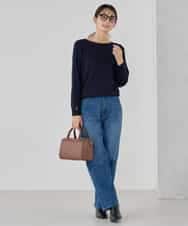 K2FED12044 a.v.v(アー・ヴェ・ヴェ) プリーツスリーブニット ピンク