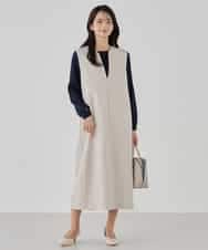 K2FED12044 a.v.v(アー・ヴェ・ヴェ) プリーツスリーブニット ピンク