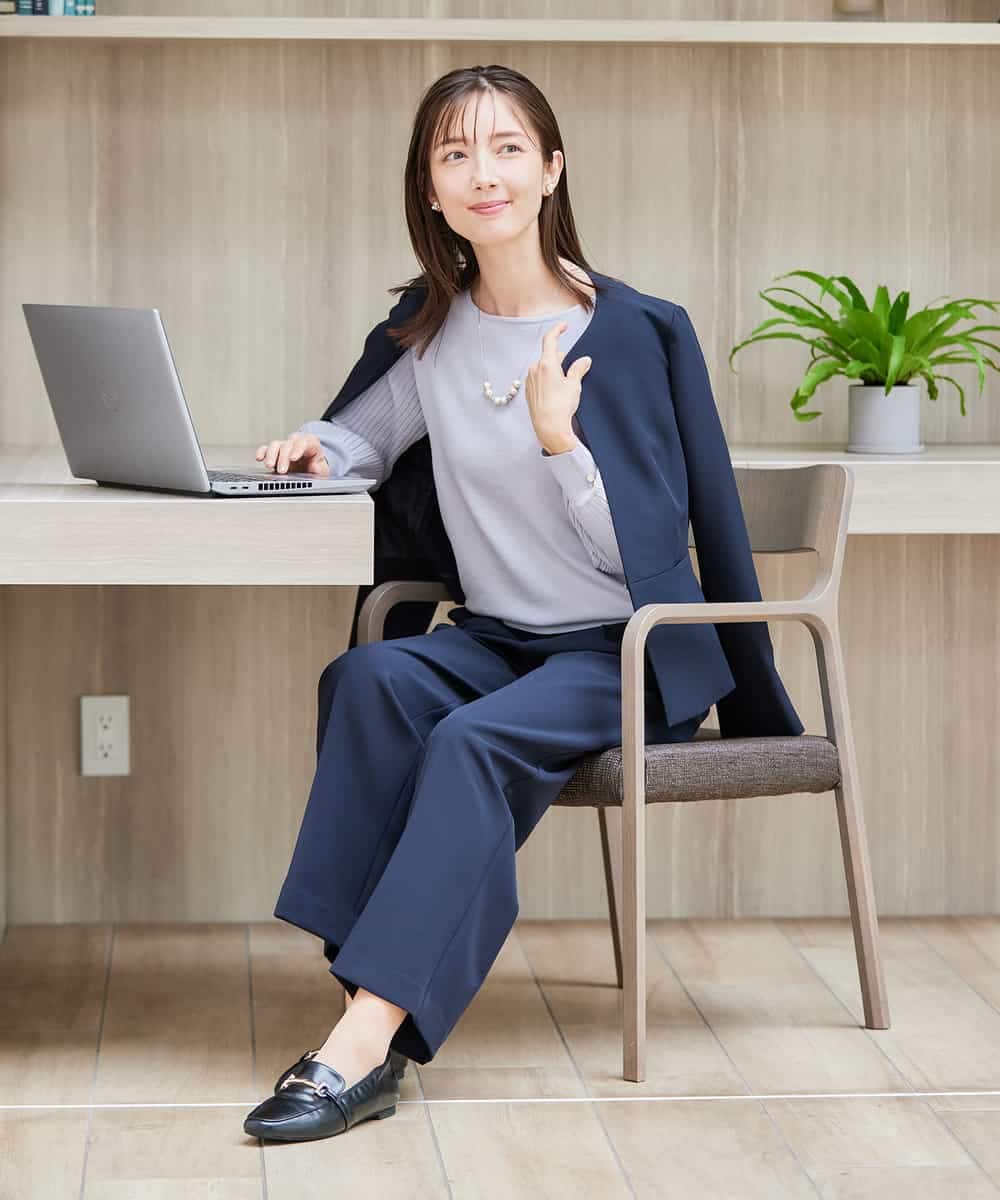 K2FED12044 a.v.v(アー・ヴェ・ヴェ) プリーツスリーブニット ピンク