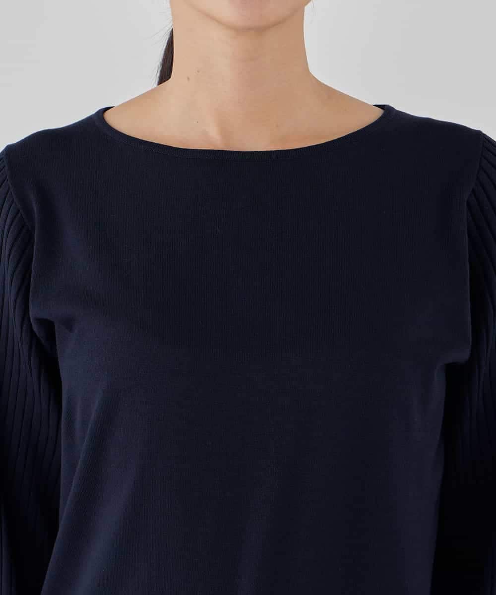 K2FED12044 a.v.v(アー・ヴェ・ヴェ) プリーツスリーブニット ピンク