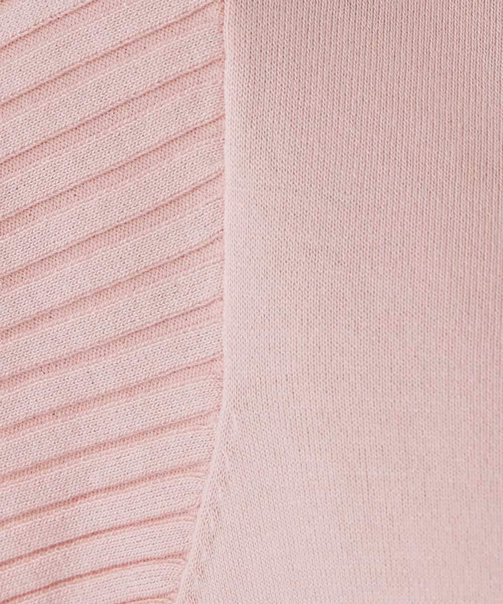 K2FED12044 a.v.v(アー・ヴェ・ヴェ) プリーツスリーブニット ピンク