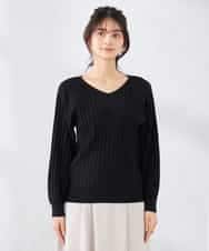 K2FED15044 a.v.v(アー・ヴェ・ヴェ) 【洗える/UVカット】プリーツライクニット ライトイエロー