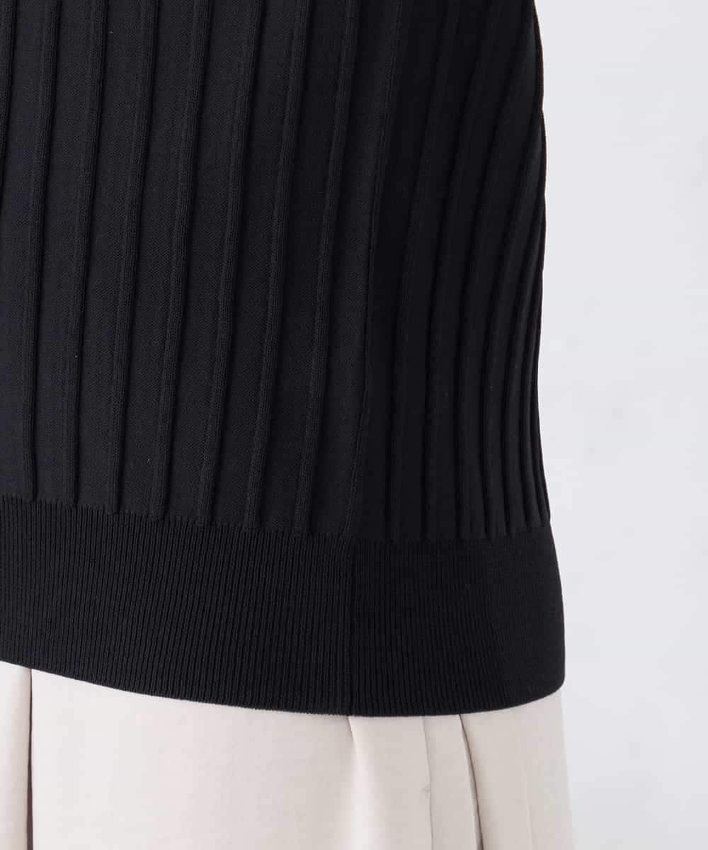 K2FED15044 a.v.v(アー・ヴェ・ヴェ) 【洗える/UVカット】プリーツライクニット ライトイエロー