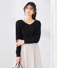 K2FED15044 a.v.v(アー・ヴェ・ヴェ) 【洗える/UVカット】プリーツライクニット ブラック