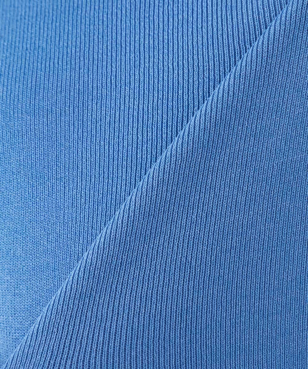 K2FED59039 a.v.v(アー・ヴェ・ヴェ) 【洗える/UVカット】Vネックパフスリーブニット ライトイエロー