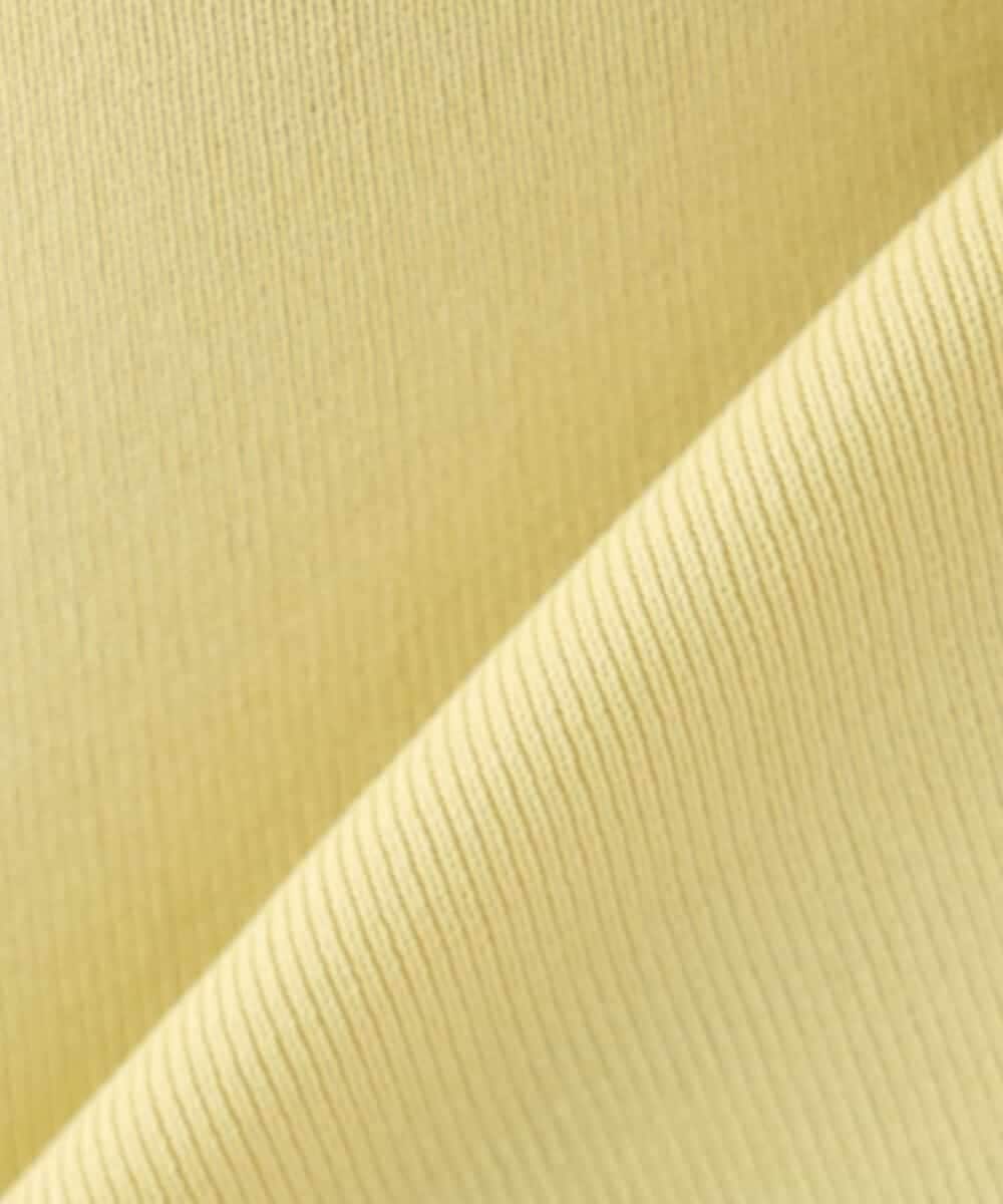 K2FED69039 a.v.v(アー・ヴェ・ヴェ) 【WEB限定/洗える/UVカット】ボートネックパフスリーブニット ライトイエロー