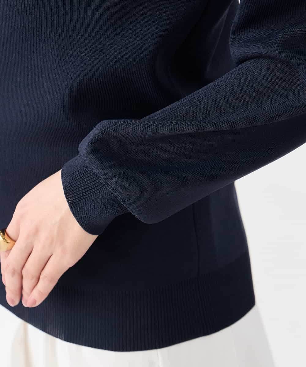 K2FED79039 a.v.v(アー・ヴェ・ヴェ) 【WEB限定/洗える/UVカット】Vネックパフスリーブニット ピンク