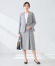 K2FFD17044 a.v.v(アー・ヴェ・ヴェ) 【雑誌InRed(宝島社)4月号掲載/洗える/UVカット】タックボーダースクエアニット ライトイエロー