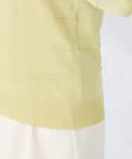 K2FFD17044 a.v.v(アー・ヴェ・ヴェ) 【雑誌InRed(宝島社)4月号掲載/洗える/UVカット】タックボーダースクエアニット ライトイエロー