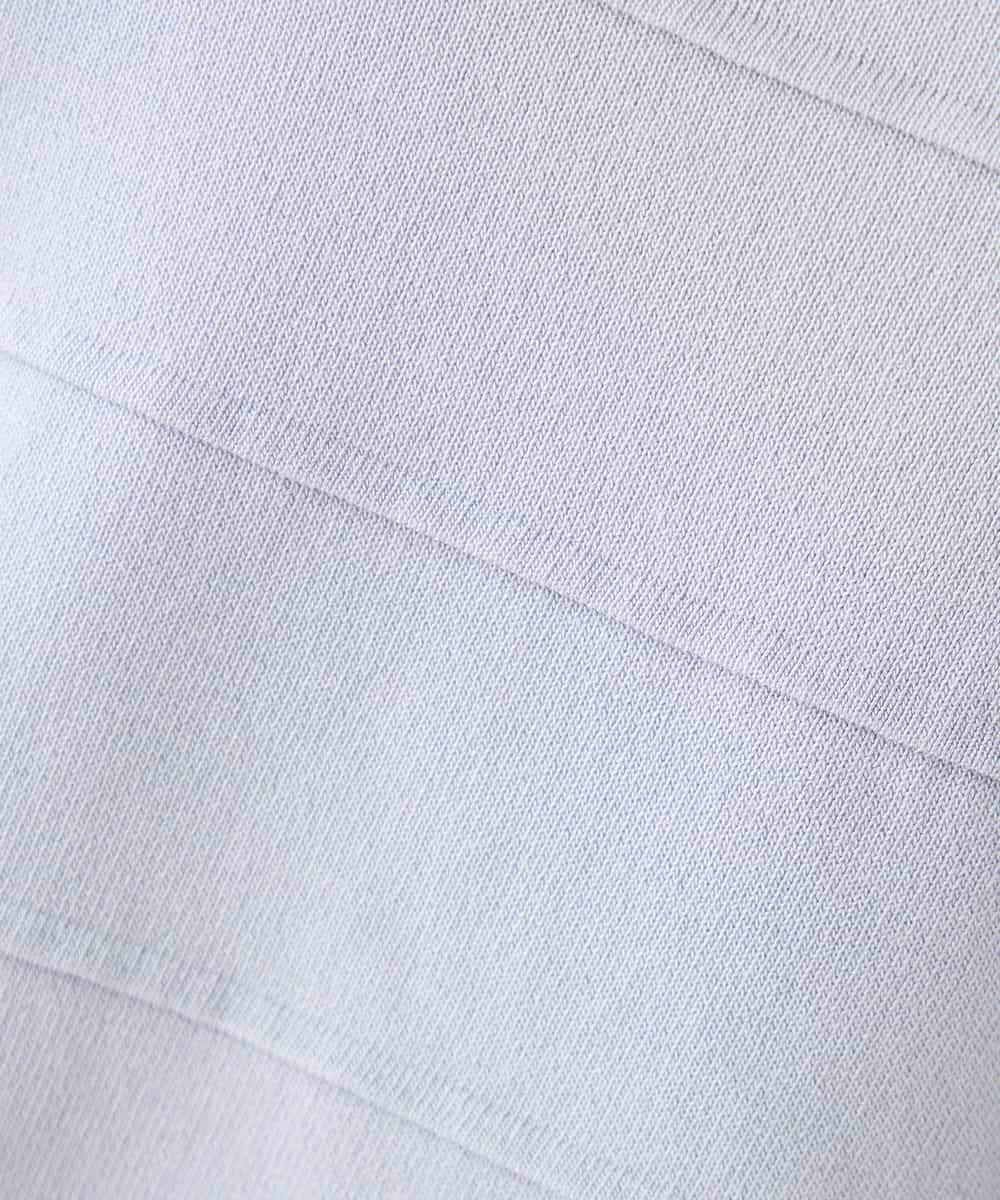 K2FFD17044 a.v.v(アー・ヴェ・ヴェ) 【雑誌InRed(宝島社)4月号掲載/洗える/UVカット】タックボーダースクエアニット ライトイエロー