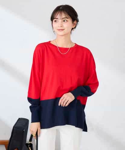 K2FFD18039 a.v.v バイカラーニット